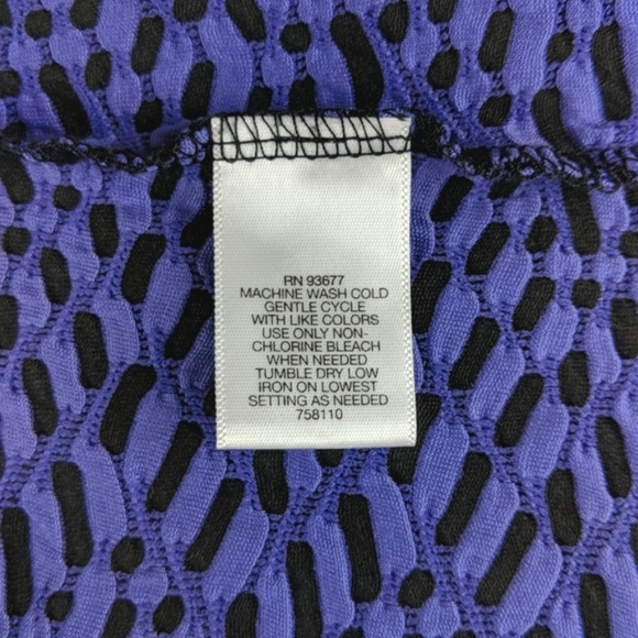 Liz Claiborne Ribbed Purple Striped Tank Top (Size: Small) - Picture 9 of 9